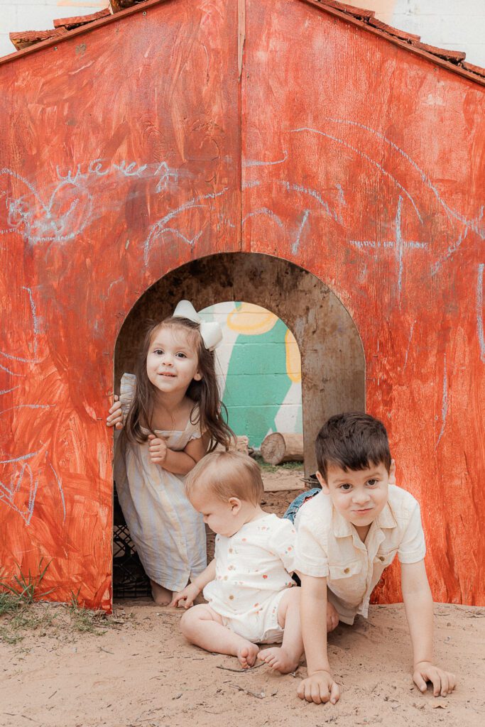kids play at playground at the scissortail school in lawton, ok